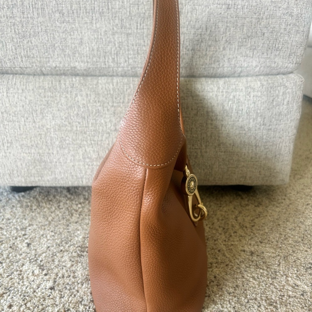 Dooney & Bourke Shoulder Logo Lock Sack with Gold Hardware. - Picture 4 of 6